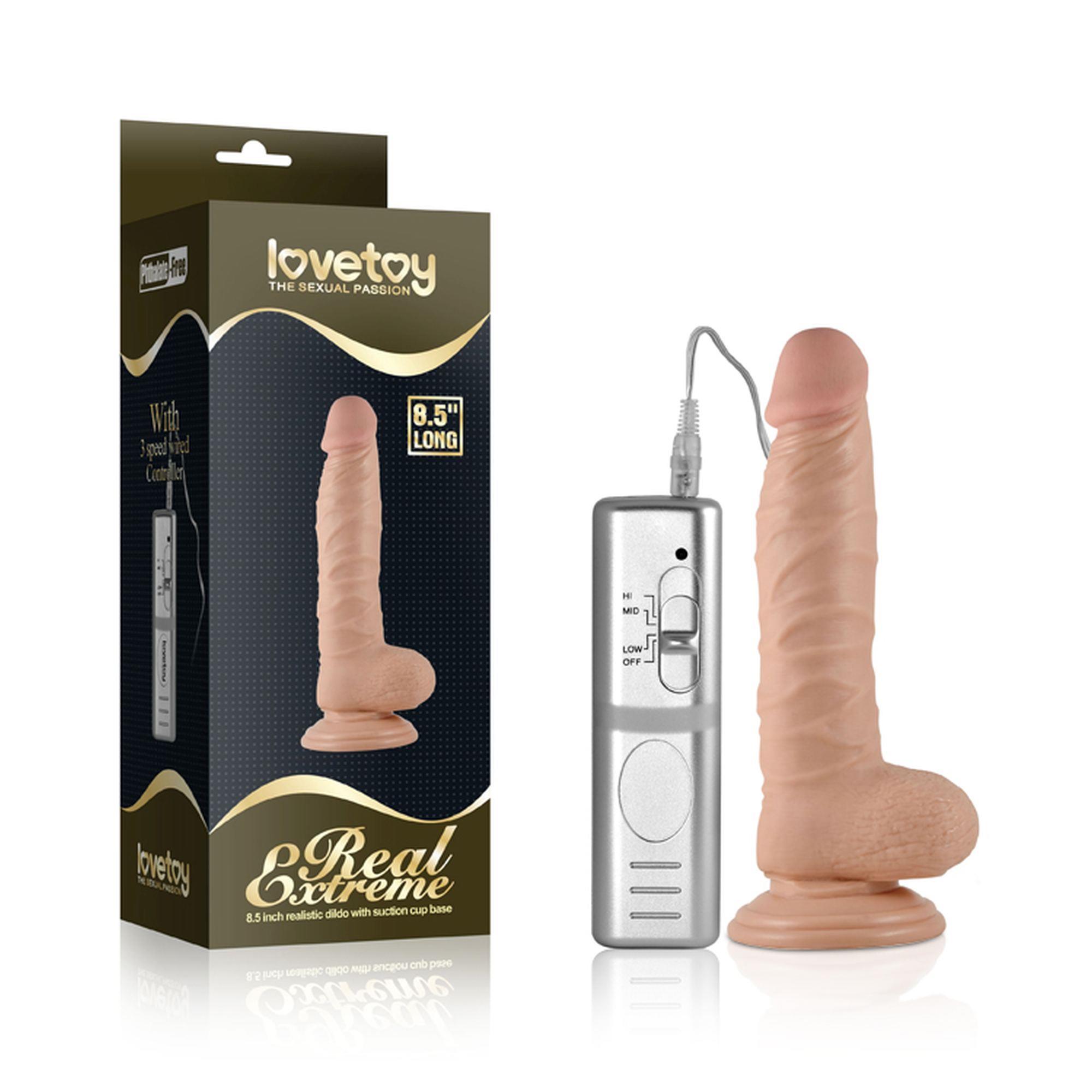 Wibrator 8.5" real extreme vibrating dildo flesh
